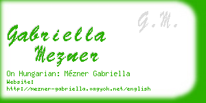 gabriella mezner business card
